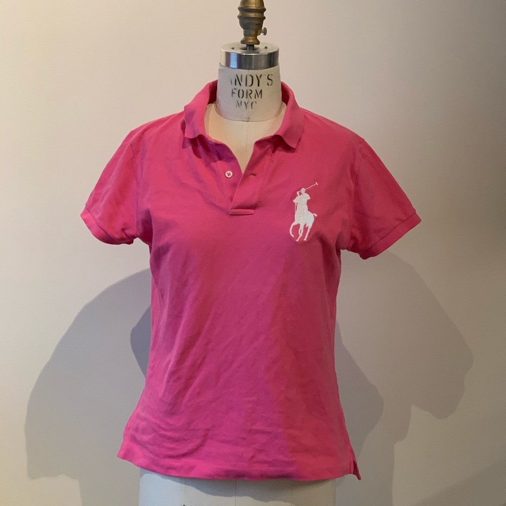 NWOT Polo Ralph Lauren Women's Pink Lg Pony Polo